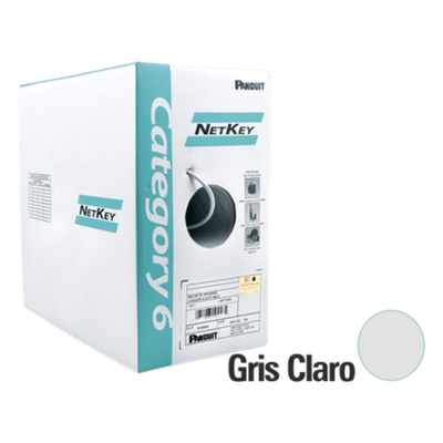 PANDUIT - Bobina de Cable UTP / Cat 6 / 24 AWG / 305 m (1000 ft) / 4 Pares / PVC CM / Cobre Sólido