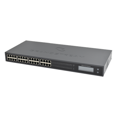 GRANDSTREAM - Adaptador VoIP / 32 FXS / 2x Telco 50-pin / Gigabit Ethernet / 1U Rack / 17.3 x 7.3 x 1.7 in