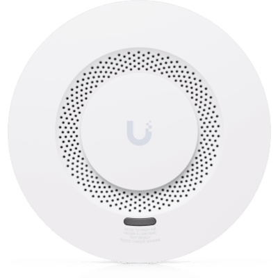 UBIQUITI - Sensor de Humo y CO / Conectividad Inalámbrica 2 km (1.24 mi) / Batería 10 Años / Sirena 85 dB / Integración Unifi Protect