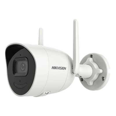 HIKVISION - Bala IP 2 Megapixel / Lente 2.8 mm / 30 mts IR / Exterior IP66 / Wi-Fi / dWDR / H.265+ / Micrófono y Bocina Interconstruido /  MicroSD