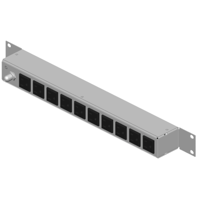 LINKEDPRO - PDU Horizontal / 10 Contactos NEMA 5-15R / Rack 19 in 1UR / 120Vca 15A / Protección con Reestablecedor 15A / Cable 2.5 m (8.2 ft) / Lámina de Acero Rolada en Frío