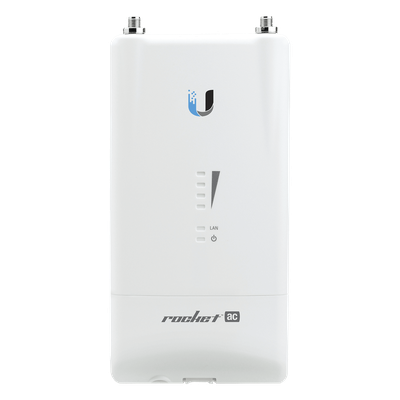 UBIQUITI - Radio Estación Base / 5 GHz / 500 Mbps / Gigabit Ethernet / Dual RP-SMA / -40°C a 80°C (-40°F a 176°F)