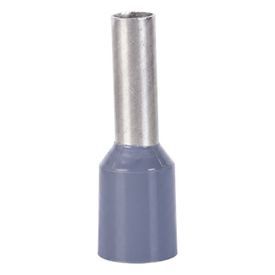 EPCOM POWERLINE - Conector Ferrule / 20 AWG / 0.75 mm² / Latón Estañado / PVC Gris / 8 mm / 14.6 mm / 25 Piezas