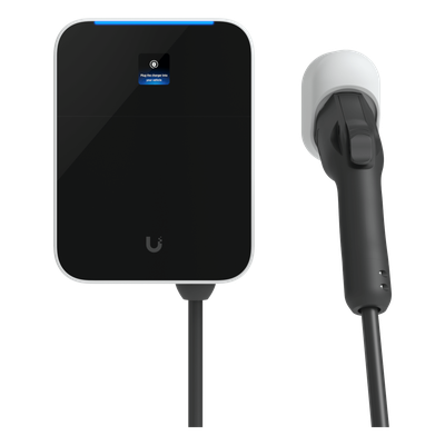 UBIQUITI - Estación de Carga EV UniFi Connect Lite / 11 kW Nivel 2 / Conector SAE J1772 / Intemperie Type 3R / Cable 7 m / Control de Acceso NFC / Gestión UniFi Connect