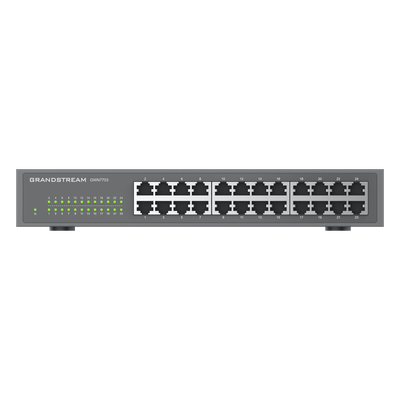 GRANDSTREAM - Switch Gigabit No Administrable / 24 Puertos 10/100/1000 Mbps / Capacidad 48 Gbps / Montaje en Rack