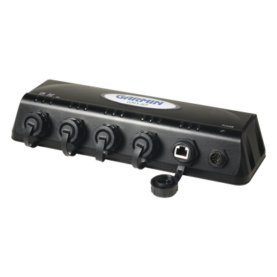 GARMIN - Switch Marino / 3 Puertos / Red Garmin / Montaje Compacto / 0.544 kg / Entornos Exigentes