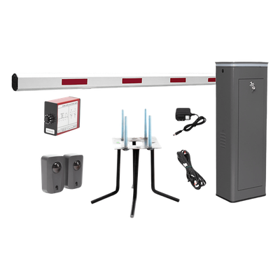 ACCESSPRO - Barrera Vehicular Izquierda / Brazo 5.5 m (18 ft) / Encoder / 150 Ciclos/Hora / 110V / Semi-Intensiva / -20 °C a 50 °C