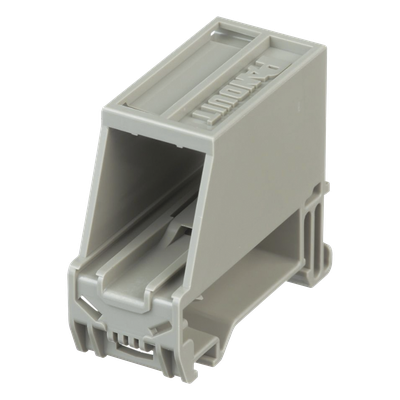 PANDUIT - Adaptador de 1 Puerto / Riel DIN 35 mm (1.38 pulgadas) / Policarbonato UL94V-0 / Color Gris Internacional