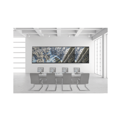 HIKVISION - Kit Videowall 4x2 / Incluye 8 Pantallas de 55" / Decoder / Base de Pared