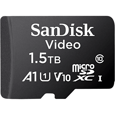 SANDISK - Memoria microSD SanDisk 1.5TB (1500 GB) / Alta Resistencia / Videovigilancia / Clase 10