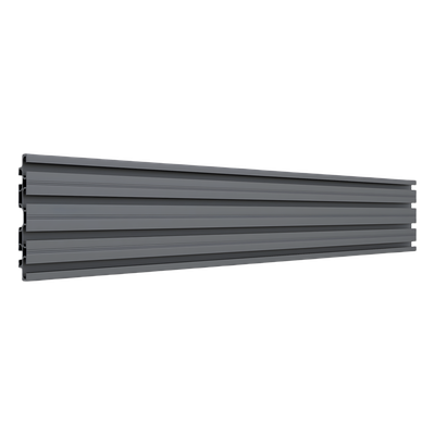 EPCOM INDUSTRIAL - Riel de Aluminio para Videowall / Longitud 1750 mm (5.74 ft) / Ancho 120 mm / Espesor 9 mm / Diseño U / Incluye Tapas y Tornillos