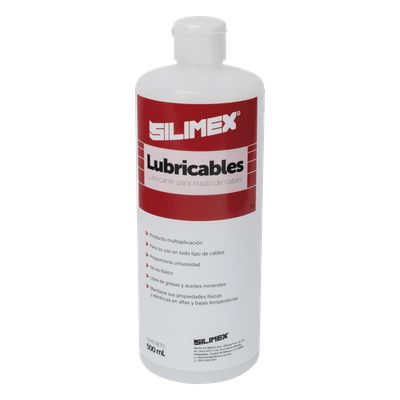 SILIMEX - Lubricante Dieléctrico / 1/2 Litro / Fórmula No Conductora / Compatible con Cables Eléctricos, Datos y Fibra Óptica / Resistente al Agua / Estabilidad Térmica Extrema