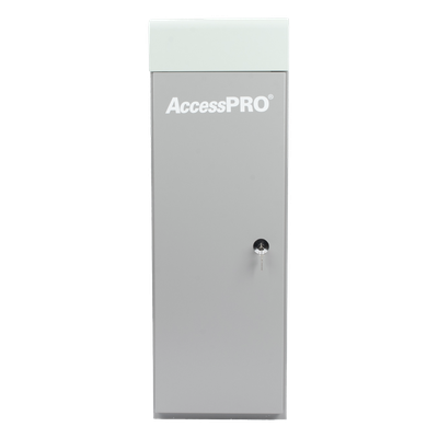 ACCESSPRO - Barrera Vehicular / Motor Brushless / Brazo 6 m (19.7 ft) / Velocidad Ajustable / Sentido Configurable / 110VAC / -35 a 60°C