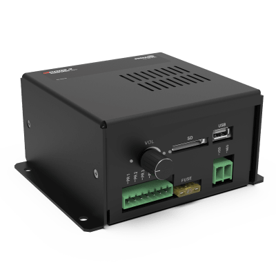 ECCO - Amplificador Programable de Voz de 5 mensajes para Sirena Vehicular