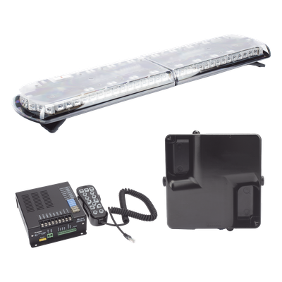 ECCO - Torreta LED Vehicular / 48 pulgadas / 130 LED / Dual Color / 48 Patrones de Destello / Aluminio y Policarbonato