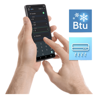 AUFIT - Calculadora de Capacidad de Enfriamiento / Cálculo BTU / Zonificación Geográfica / Conversión Toneladas Refrigeración / Android iOS