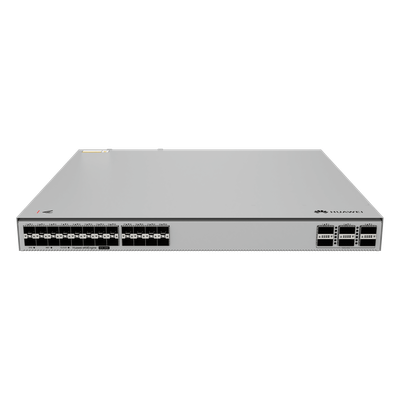 HUAWEI - Switch Core Capa 3 / 24 Puertos 10GE SFP+ / 6 Puertos 100GE QSFP28 / Switching 1680 Gbps / Forwarding 1250 Mpps / iStack / Gestión Cloud / 1U