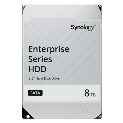 SYNOLOGY - Disco Duro SATA de 3,5" Serie Enterprise HAT5300 | Capacidad de 8TB / 7200 RPM / Caché de 256 MB | MTBF 2.5 Millones de Horas | Carga de Trabajo 550 TB al Año.