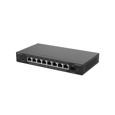 RUIJIE - Switch Administrable Capa 2 con PoE+ Multi-Gigabit, 8 puertos 2.5Gb y 1 SFP+ 10G, hasta 130w