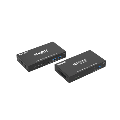 EPCOM PROAUDIO - Extensor USB 3.2 Gen 1 | 100 m | Cable CAT6a | Velocidad 5 Gbps | Puertos USB-C y USB-A | PoC Bidireccional 24V | Compatible Con Dispositivos USB Variados