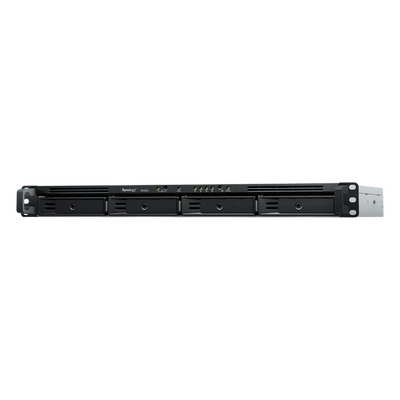 SYNOLOGY - NAS Rack / 4 Bahías / 1U / AMD Ryzen R1600 / 2 GB DDR4 ECC / 570 MB/s Lectura / 530 MB/s Escritura / Dual 1GbE / Actualización 10GbE