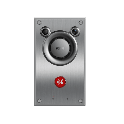 FANVIL - Video/ Intercomunicador IP, Altavoz 10W, 2 relevadores con botón para llamada, anti-vandálico, IP66 e IK10, PoE
