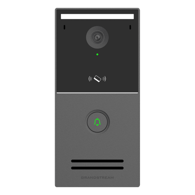 GRANDSTREAM - Videoportero IP Inteligente / 2K Ultra HD 4MP / Wi-Fi 6 Dual Band / IA ISP con Análisis de Comportamiento / 127° Campo de Visión / Múltiples Métodos de Apertura / IP66 IK07