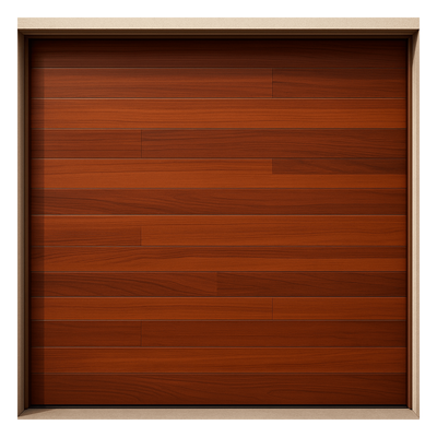 ACCESSPRO - Puerta de Garage / Estilo Americano / Acabado Laminado Premium Madera Clara / 16x9 Pies (4.88x2.74 m) / Aislamiento Poliuretano 42 mm / Lámina Calibre 26