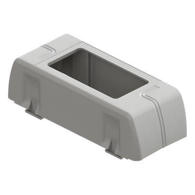 THORSMAN - Porta equipamiento / Rectangular / Canaleta DX10000.00 / Carga 40% EIA/TIA-569-A / 2 y 4 módulos