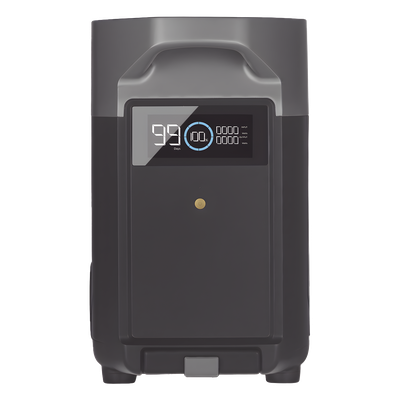 ECOFLOW - Batería de Litio LFP / 3600 Wh a 48 V / Expandible a 10.8 kWh / 3500 Ciclos / Salida 4260 W / LCD en Tiempo Real