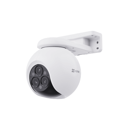 EZVIZ - Cámara PT / Wi-Fi / Triple Lente / Panorámica 360° / Resolución 2k+ / Visión Nocturna a color  / IA Detección de Humanos y Vehiculos / Alarma con Sirena y Luz / IP67