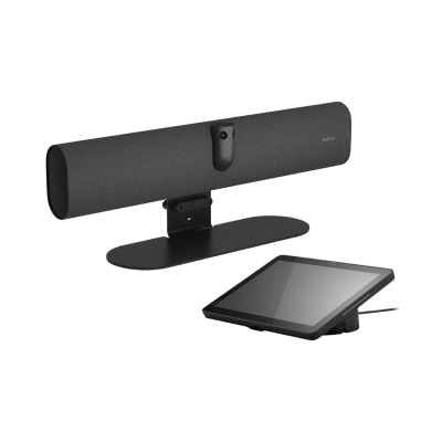 JABRA - Barra de Videoconferencia PanaCast 40 VBS / Android 13 / Cámara Panorámica 180° 4K / 6 Micrófonos Beamforming / Integración Microsoft Teams y Zoom / Control IP 10.1" / Instalación Rápida 12 Minutos