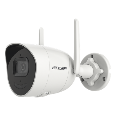 HIKVISION - Cámara Bala IP / 2 Megapixel / Lente 2.8 mm / Ángulo 122° / IR 30 m (98.4 ft) / Wi-Fi / WDR 80 dB / IP66 / Audio Bidireccional