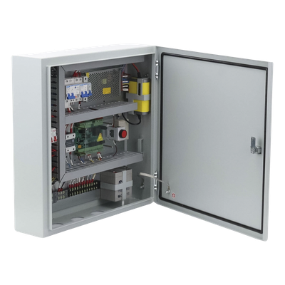 ACCESSPRO - Controlador de Bolardos Hidráulicos / 220 VAC / 4 Bolardos Simultáneos / Activación por Contacto Seco / Entrada de Seguridad Antiobstáculos