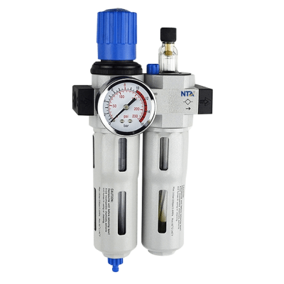 TITAN-AUTOMATION - Lubricador Regulador Filtro Neumático / Puerto G1/4´´ / Presión Entrada 230 psi / Presión Salida 175 psi / Caudal Máximo 1700 l/min / Precisión Filtro 40 μm