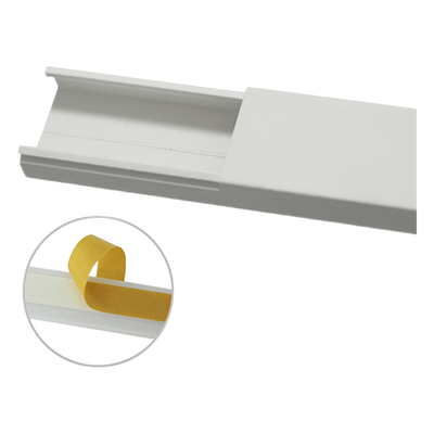 THORSMAN - Canaleta para Cableado / 35 x 17 mm / 6 pies (1.83 m) / Sin División / PVC Rígido / Adhesivo Integrado