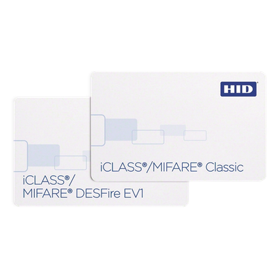 HID - Tarjeta de Acceso Dual / iClass + Mifare / 2 Kbits / PVC Compuesto / 13.56 MHz