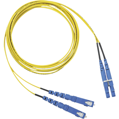 PANDUIT - Jumper de Fibra Óptica / Monomodo OS2 9/125 / LC-SC Duplex / OFNR / 20 m (65.6 ft) / Amarillo