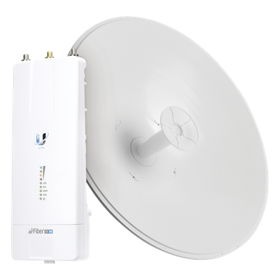 UBIQUITI - Kit de Enlace Inalámbrico / 5 GHz / 1 Gbps+ / 2 Mpps / 4096 QAM / Antena 30 dBi Slant-45 / 98.4 pies