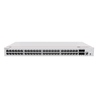 HUAWEI - Switch Capa 3 Administrable / 48 Puertos Gigabit PoE / 4 SFP Uplink / 104 Gbps / PoE Perpetuo 380W / iStack