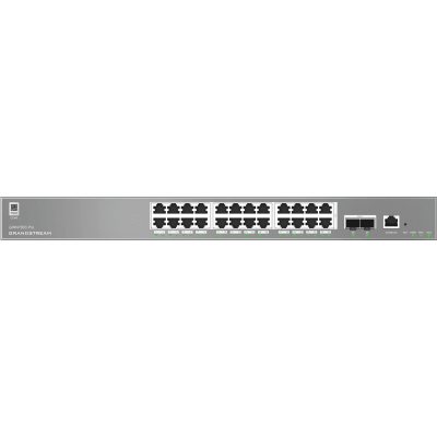 GRANDSTREAM - Switch Empresarial Administrable Capa 2++ / Serie GWN7800 Pro / 24 Puertos Gigabit Ethernet / 2 SFP+ / Switching 88 Gbps / VLAN 4K / QoS Avanzado / GDMS Cloud