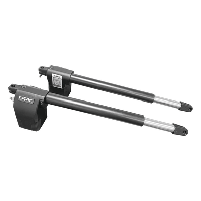 FAAC - Kit de Operadores Abatibles / 3 m (9.8 ft) / 300 kg / 110 VAC / 1400 RPM / 3500 N / 18 ciclos/hora