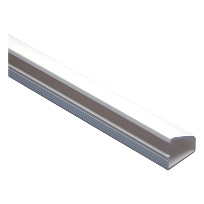 THORSMAN - Canaleta Tipo Bisagra / PVC Autoextinguible / 20x10x1100 mm / Cinta Adhesiva / Paquete 4 Piezas