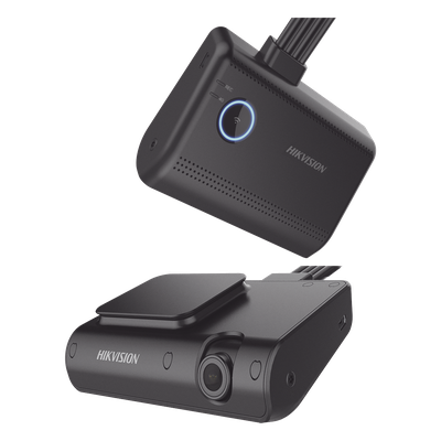 HIKVISION - Kit Dash Cam 4G LTE de Tablero de 2 Megapixel (1080p) y Fotos de 4 Megapixel / DBA (ANÁLISIS DE CHOFER) / Detección Facial  / WiFi / GPS / Sensor G / Micrófono y Bocina Integrado / Memoria Micro SD / Soporta App Remoto