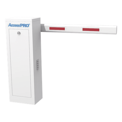 ACCESSPRO - Kit de Barrera Vehicular Derecha / Brazo 4 m (13.1 ft) / Apertura 3 s / 127 VAC / 2400 Ciclos Diarios / Torque 150 Nm