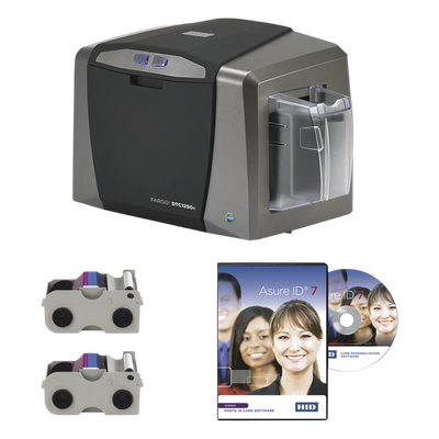 HID - Impresora de Tarjetas PVC / Sublimación y Resina Térmica / 300 dpi / Una Cara / USB / Bandeja 100/30 Tarjetas