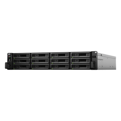 SYNOLOGY - NAS Rack / 12 Bahías / Procesador Intel Xeon 8 Núcleos / 8 GB DDR4 ECC / Dual 10GbE / Escalable a 36 Bahías / Alimentación Redundante
