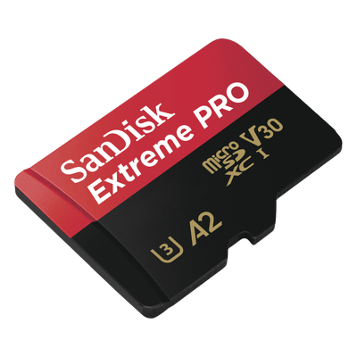 SANDISK - Tarjeta MicroSD / 64GB / Lectura 170 MB/s / Escritura 90 MB/s / Clase A2 U3 V30 / Incluye Adaptador SD