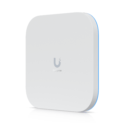 UBIQUITI - UniFi Enterprise Access Point E7, WiFi 7, 2.4/5/6GHz, 10 Cadenas Espaciales, Analizador Espectral en Tiempo Real, Hasta 1000 Dispositivos, (1) Puerto 10G RJ45 y (1) Puerto 1G RJ45 para Alta Disponibilidad de Energía y Datos