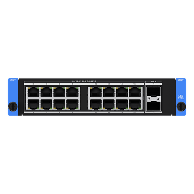 HIKVISION - Tarjeta Controladora LED / 16 Puertos Gigabit Ethernet / 2 Puertos Ópticos SFP+ 10 Gbps / Carga Máxima 10.4 MP / HDR10 y HLG / 16 Capas Simultáneas 2K/4K / 7.5 x 6.6 x 1.6 pulgadas